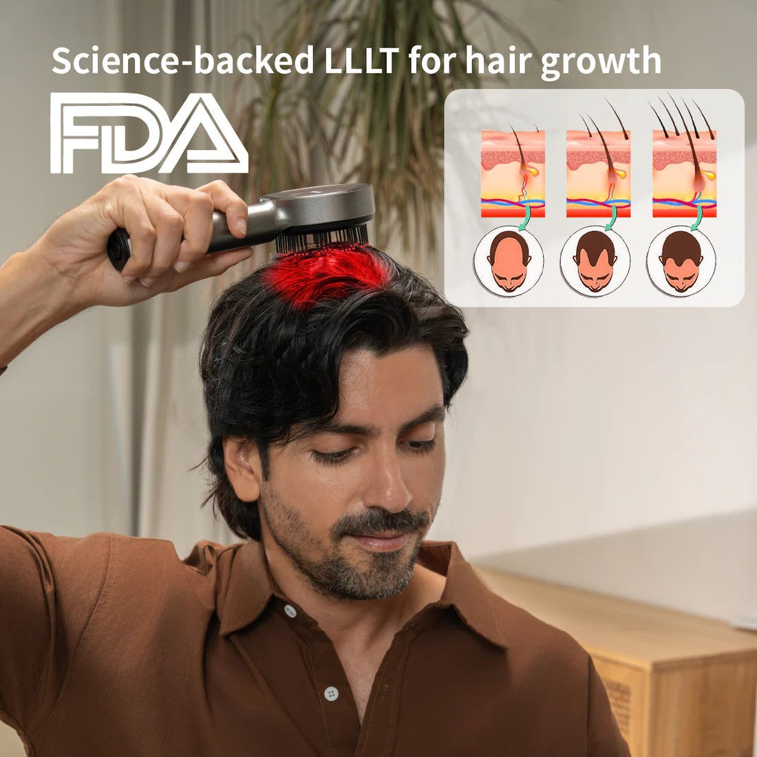 THERALUXE™ RED LIGHT SCALP MASSAGER